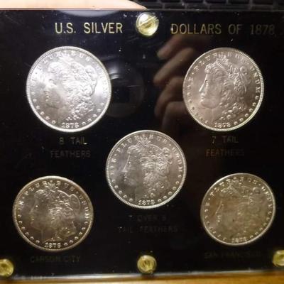 Morgan silver dollars Reserve set