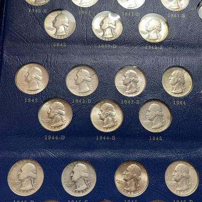 Washington Quarter book incomplete set including 1932 D Reserve set