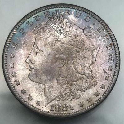 Lot of 5 Morgan silver dollars