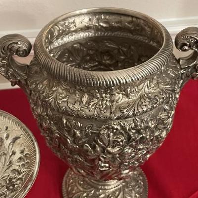 Kirk and son sterling silver 75 troy oz vintage cigar humidifier Reserve set
