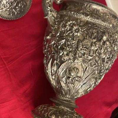 Kirk and son sterling silver 75 troy oz vintage cigar humidifier Reserve set