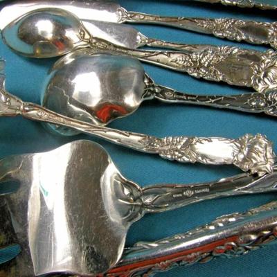 Vintage sterling silver silverware set 46.1 Troy oz Reserve set