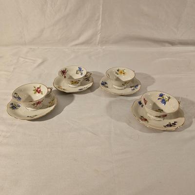 Vintage China Cups & Saucers: Colclough, Schwarsenhammer, & More (K-JS)