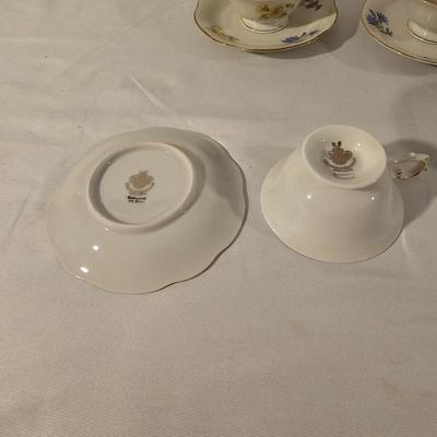 Vintage China Cups & Saucers: Colclough, Schwarsenhammer, & More (K-JS)