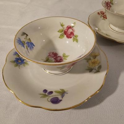 Vintage China Cups & Saucers: Colclough, Schwarsenhammer, & More (K-JS)