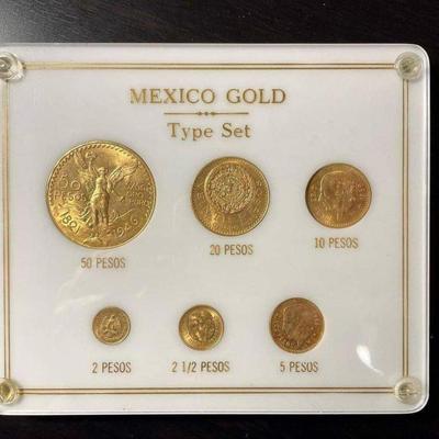 Mexico Gold type set Reserve set