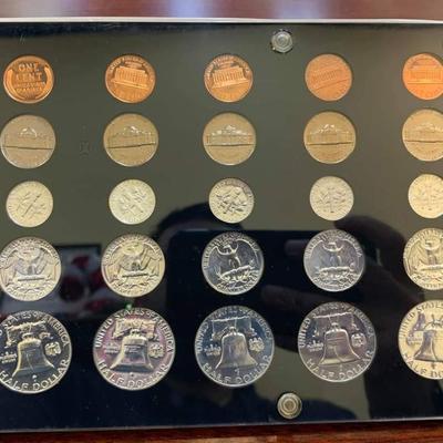 Encased US proof sets 90 % silver 1958 through 1962
