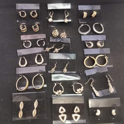 Lot of sterling silver earings