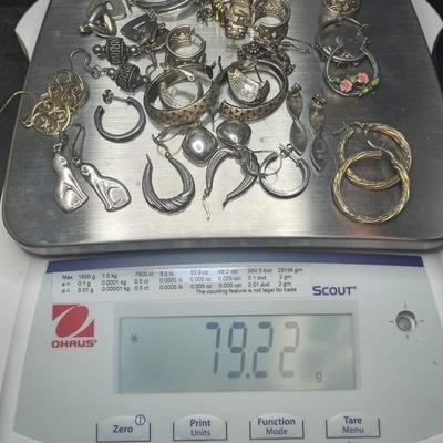Lot of sterling silver earings