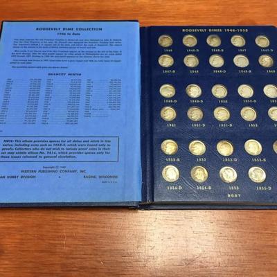 Rosevelt dime book incomplete