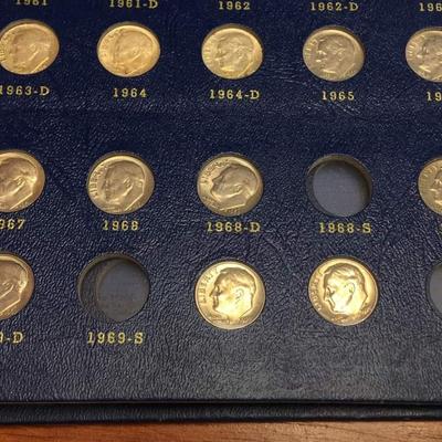 Rosevelt dime book incomplete