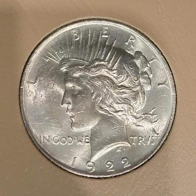 Complete peace dollar book including Rare 1921 thru 1935 reserve set