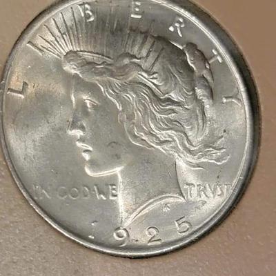 Complete peace dollar book including Rare 1921 thru 1935 reserve set