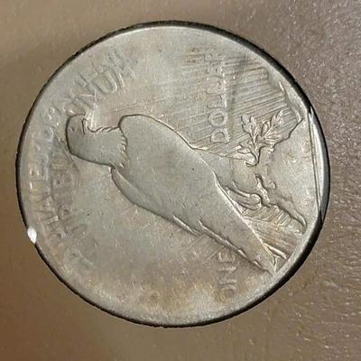 Complete peace dollar book including Rare 1921 thru 1935 reserve set