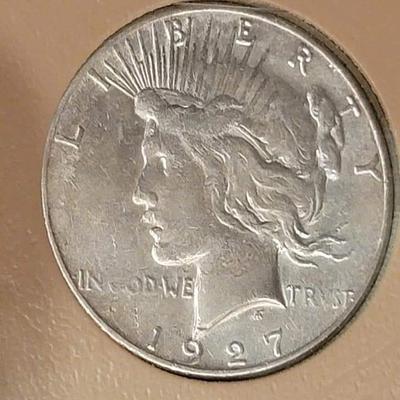 Complete peace dollar book including Rare 1921 thru 1935 reserve set