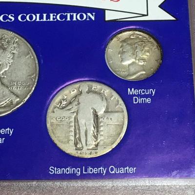 Americana series 90 % silver us coin set