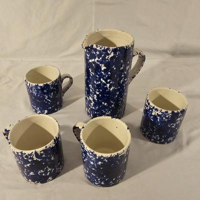 Pasta Bowl, Pitcher w/Cups & Soup Mugs (K-JS)