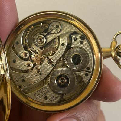 14 k Gold vintage watch 117 g reserve set