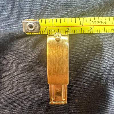 18 k Gold rolex watch band clasp Reserve set