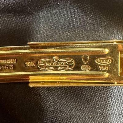18 k Gold rolex watch band clasp Reserve set