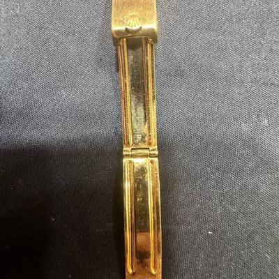 18 k Gold rolex watch band clasp Reserve set