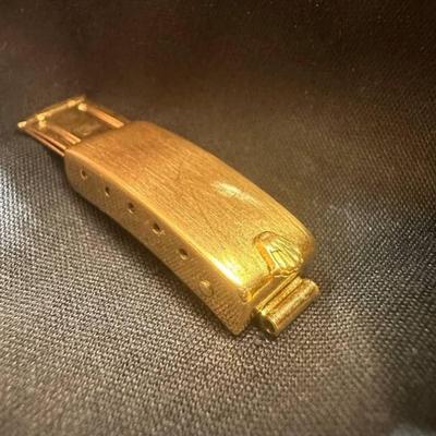18 k Gold rolex watch band clasp Reserve set