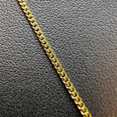 14 k Gold cross necklace 20 in