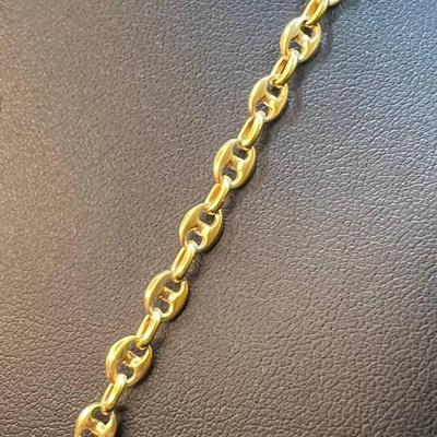 14 k Gold cross necklace 20 in