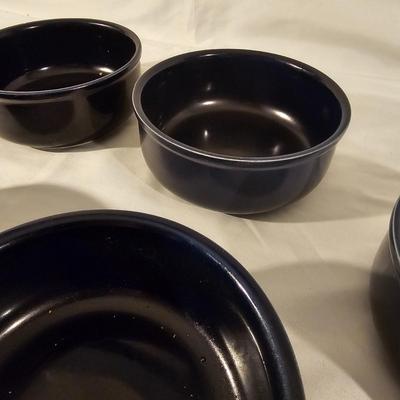 Collection of Blue/White Pottery Serving Items by Pfaltzgraff & More (K-JS)