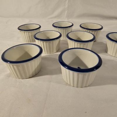 Collection of Blue/White Pottery Serving Items by Pfaltzgraff & More (K-JS)