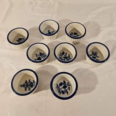 Collection of Blue/White Pottery Serving Items by Pfaltzgraff & More (K-JS)