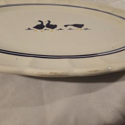 Collection of Blue/White Pottery Serving Items by Pfaltzgraff & More (K-JS)