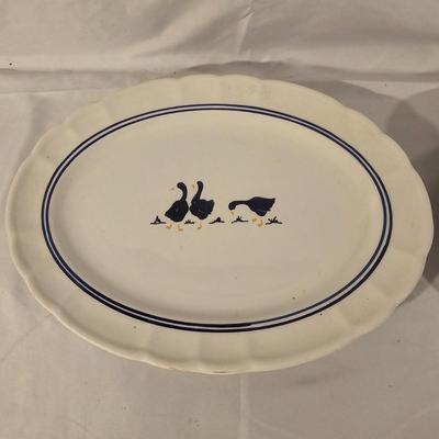 Collection of Blue/White Pottery Serving Items by Pfaltzgraff & More (K-JS)