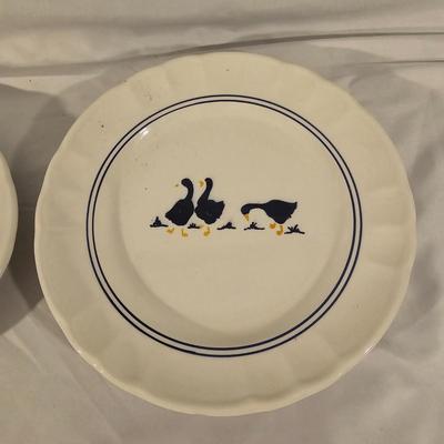 Collection of Blue/White Pottery Serving Items by Pfaltzgraff & More (K-JS)