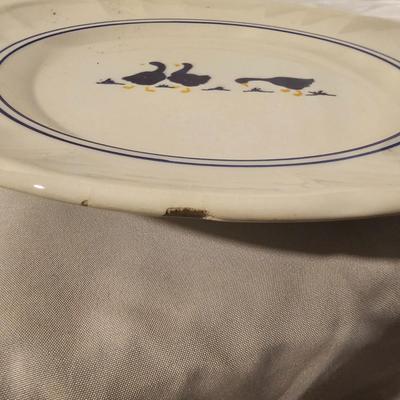 Collection of Blue/White Pottery Serving Items by Pfaltzgraff & More (K-JS)