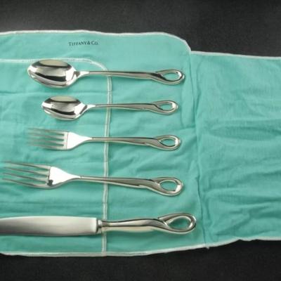 Tiffany sterling silver 6 place set 52 Troy oz Reserve set