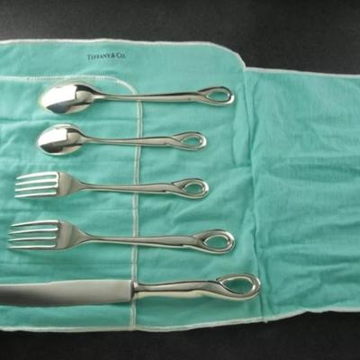 Tiffany sterling silver 6 place set 52 Troy oz Reserve set