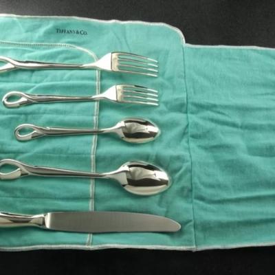 Tiffany sterling silver 6 place set 52 Troy oz Reserve set