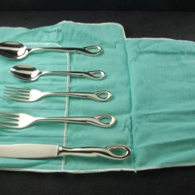 Tiffany sterling silver 6 place set 52 Troy oz Reserve set