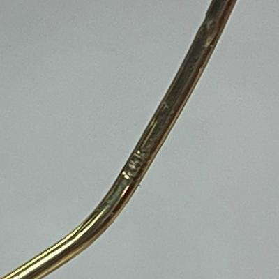 14 k Gold hoop earings 4.1 g