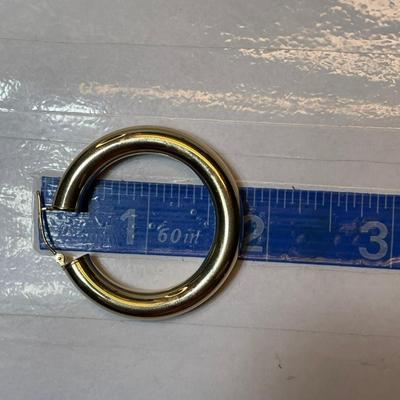 14 k Gold hoop earings 4.1 g