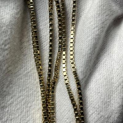 14 k Gold heart necklace