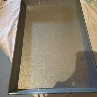 VASED FAUX PLANTS AND SERVING TRAY