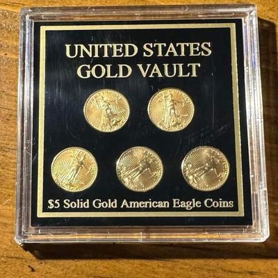 Us 5 $ coin set Reserve set
