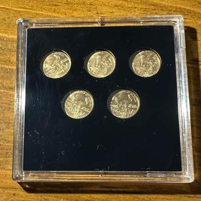Us 5 $ coin set Reserve set