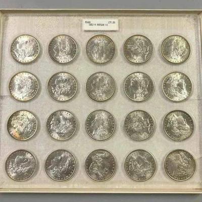 Morgan silver dollar set. 20 total Reserve set