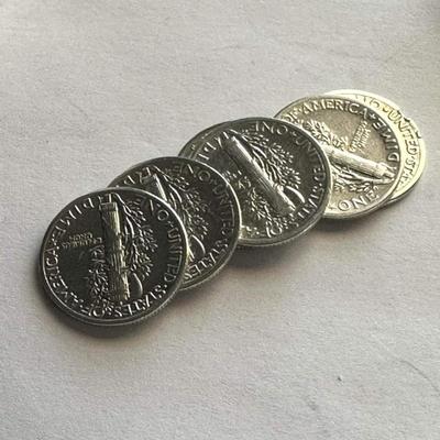 100 BU mercury silver dimes 10 $ face value