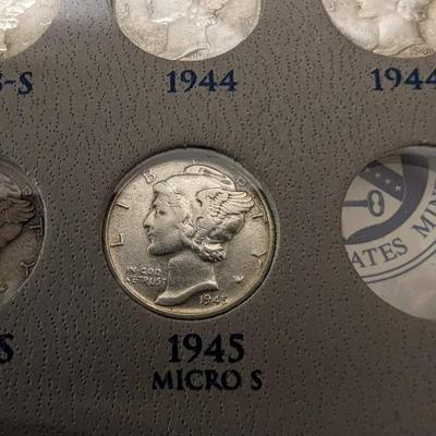Mercury dime book incomplete