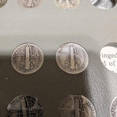 Mercury dime book incomplete