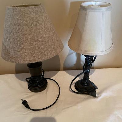 TWO TABLE TOP LAMPS